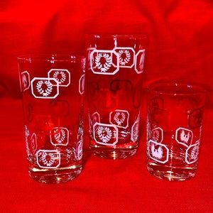 Vintage Retro Gold Eagle Laurel Glasses